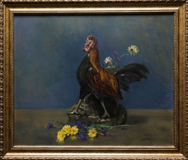 Cockerel with Flowers