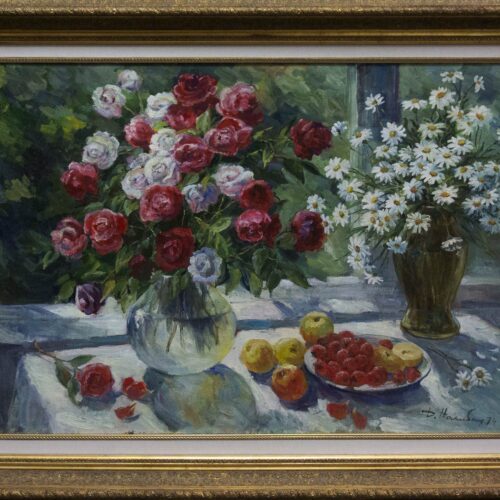 Still life with Flowers and Fruits