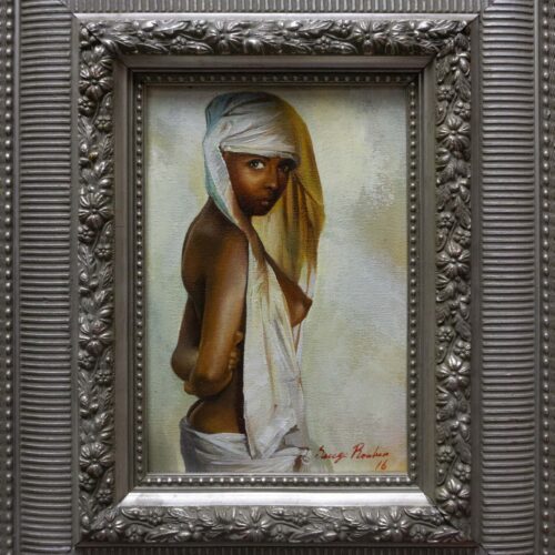 Portrait of Black Woman with a White Scarf (2016)