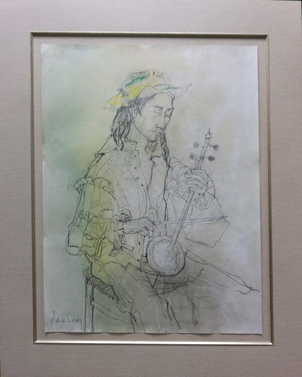 Woman Playing Kemanche