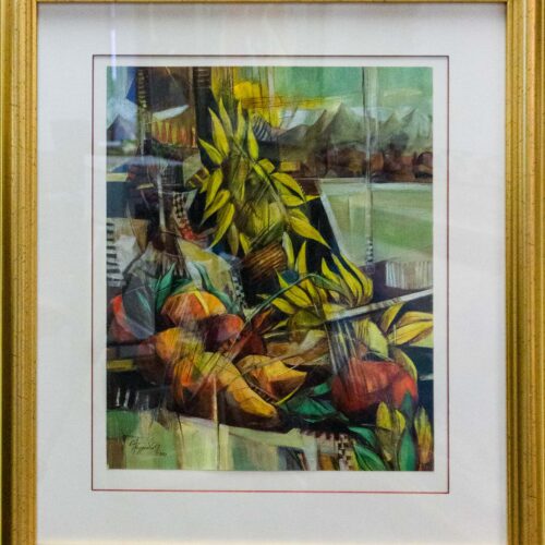 Still Life with Sunflowers and Pears