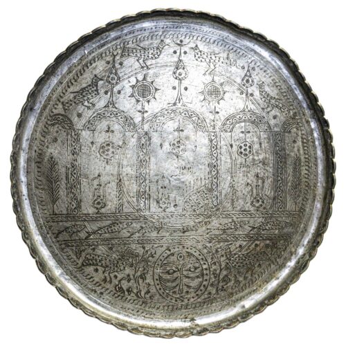 Round Copper Tray #128