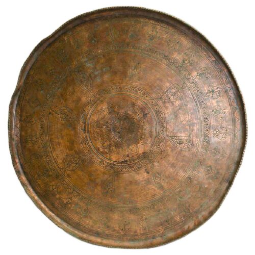 Round Copper Tray #129