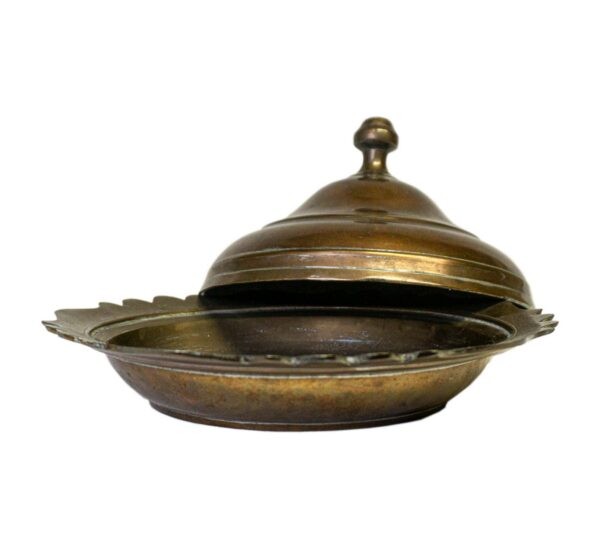 Copper Food Dish with Cover #150