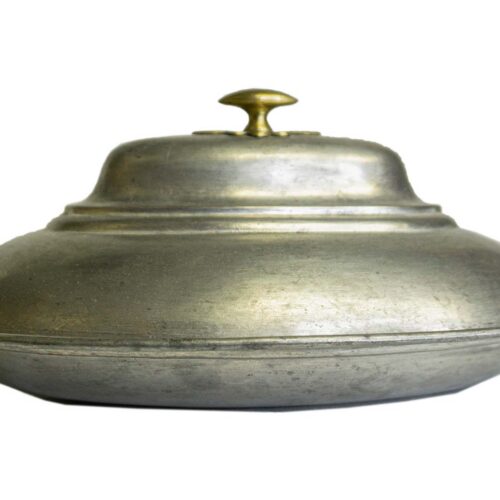Copper Food Dish with Cover #6